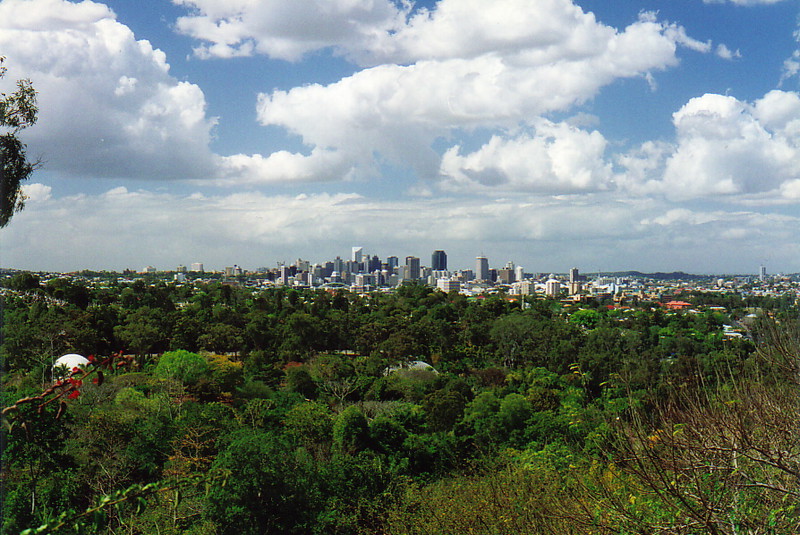 Brisbane from the botanic gardens at Mt Coot-tha