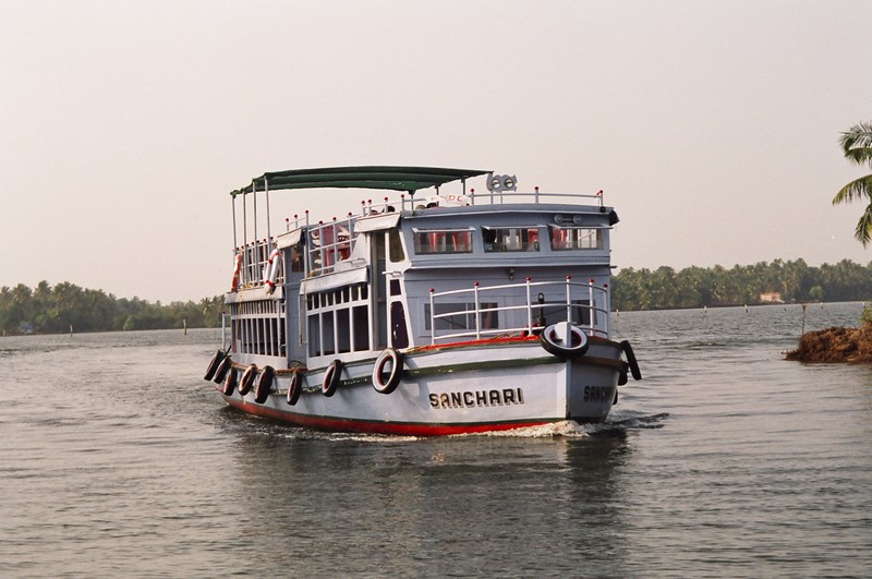 A public ferry on the backwaters
