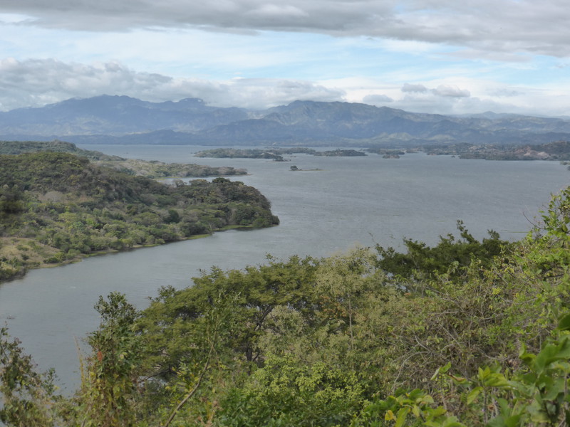 The view of Cerron Grande Reservoir from Suchitoto