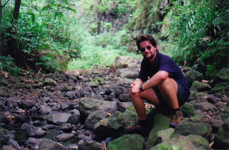 Mark taking a break in Vallée Tipaerui