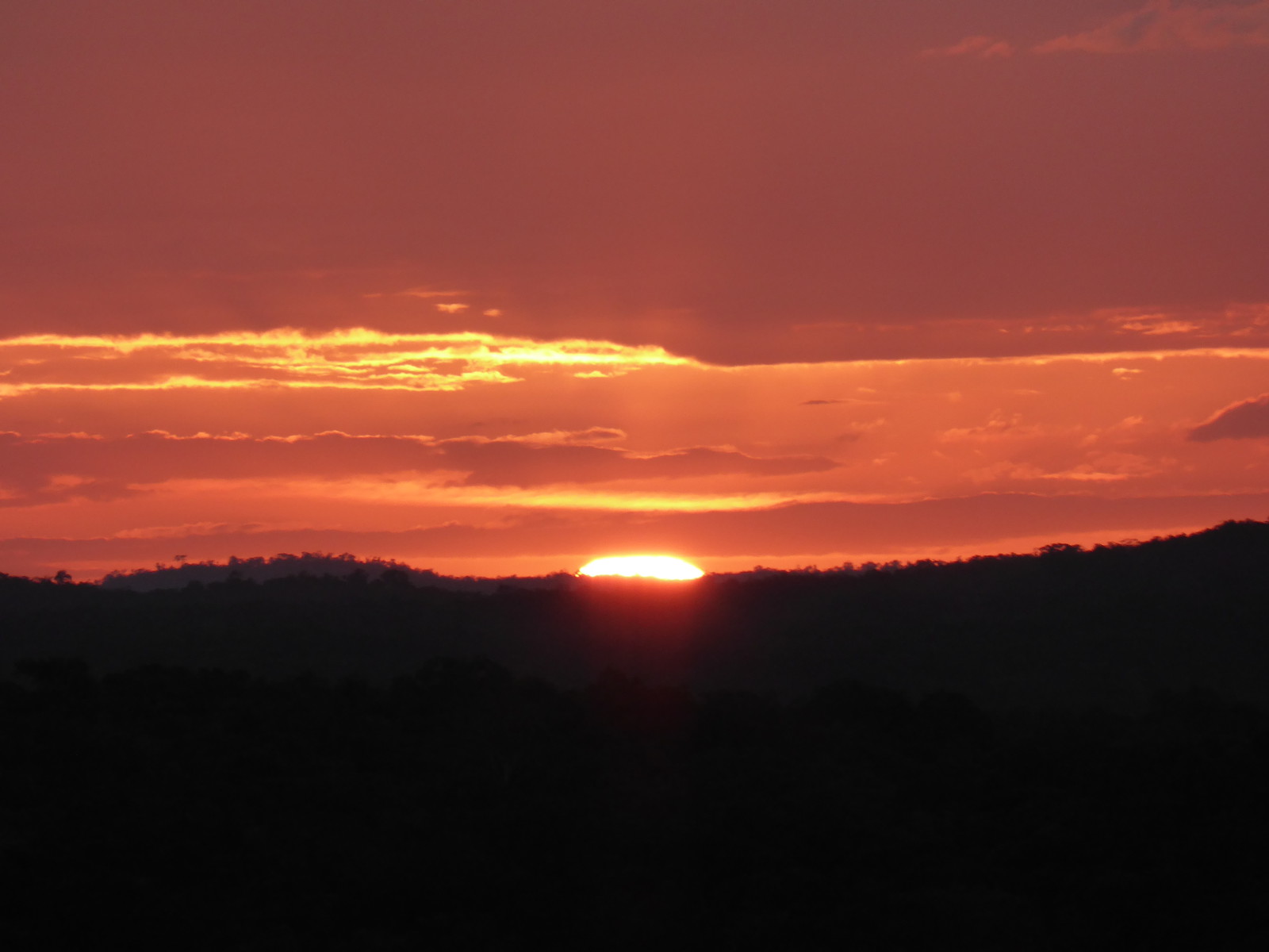 The sunset from Temple IV