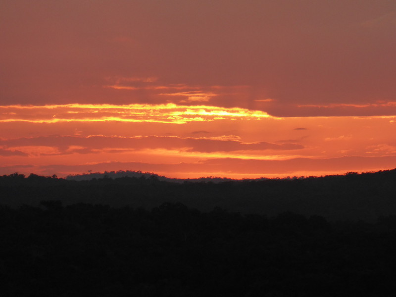 The sunset from Temple IV