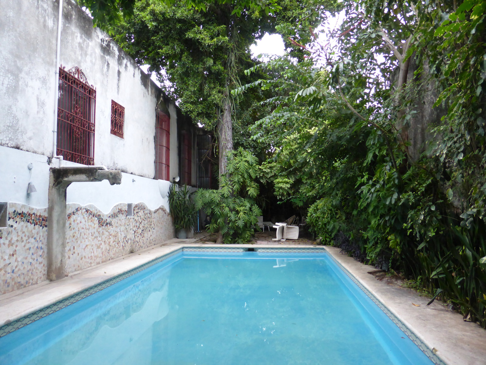 The hotel swimming pool