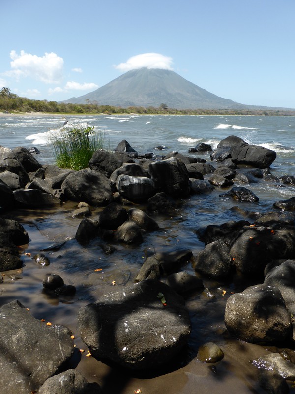 Volcán Concepción from Playa Santa Domingo